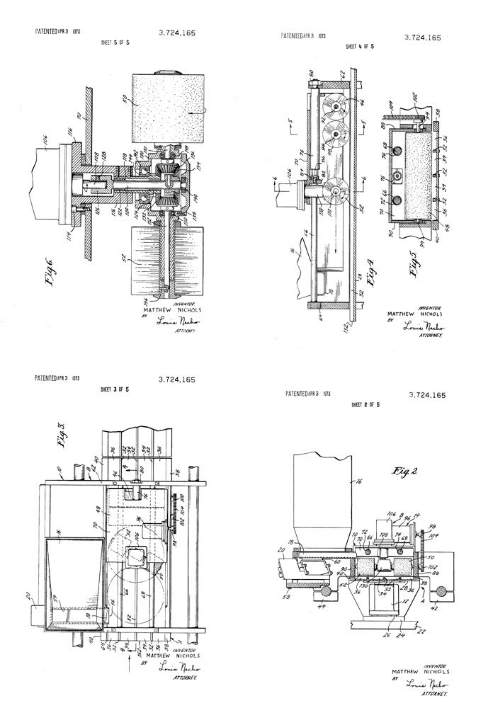 patent US3724165A